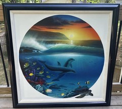 “Dolphin Days” by Robert Wyland (1990, Numbered 7/450, Signed, Framed