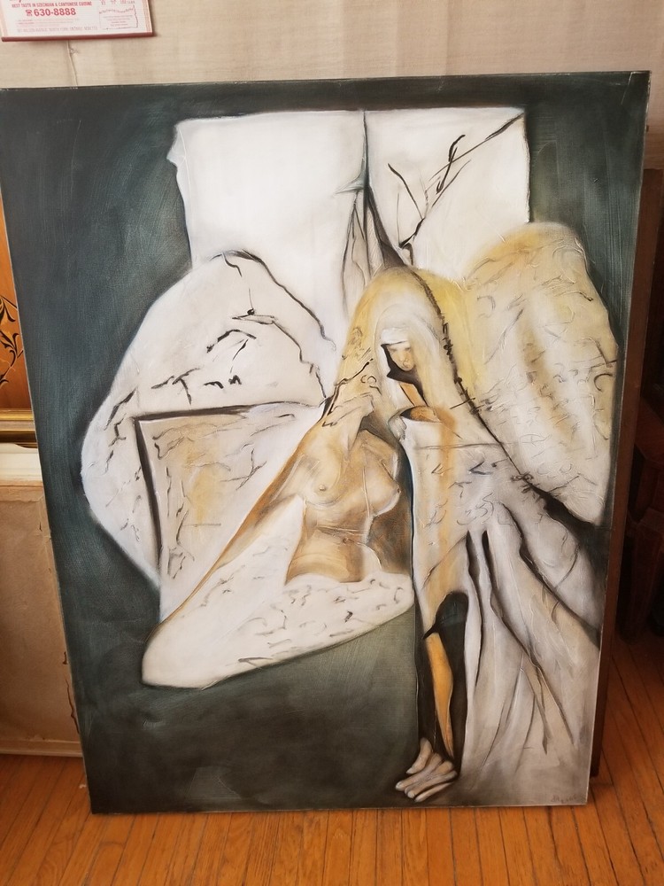 Jesus – Contemporary oil Painting, 36 x 48.5 in by Debrah Harris – 2005