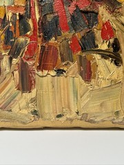 Mid Century Painting Abstract 1950’s Modernist Modernism Expressionism Jacobson