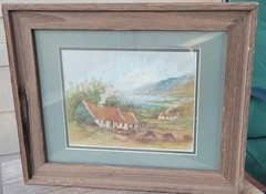 Artwork -Original Irish Painting -Dublin, Ireland – matted & framed