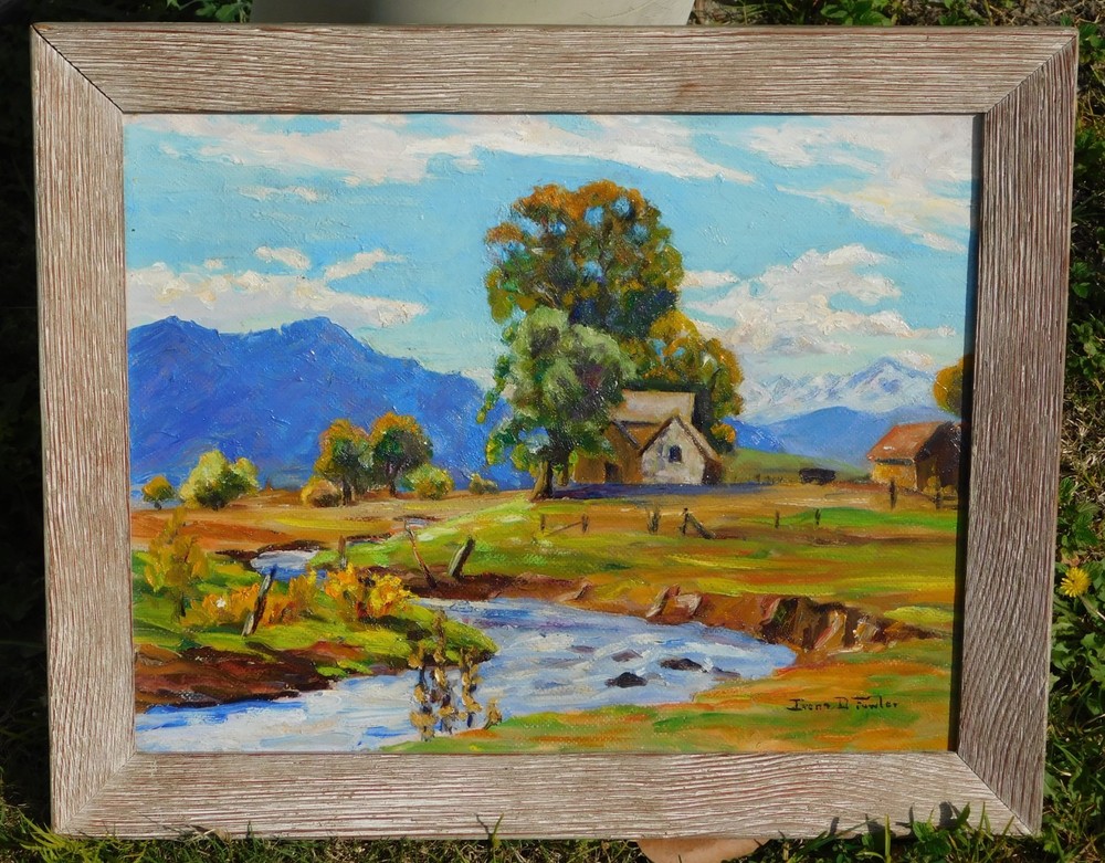 Irene Fowler b.1884 oil paInting noted Denver artist