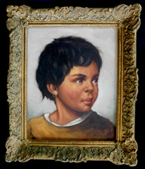 ITALIAN SCHOOL FINE VINTAGE SIGNED M. MARINI ORIGINAL OIL PAINTING