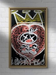 Trey Coppland, Lover Boy Abstract Acrylic Painting, 20+30 in, 2026, Signed