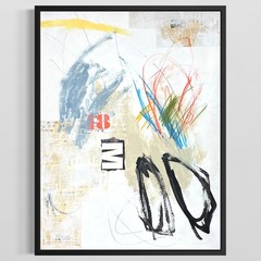 Original Mixed Media Abstract Modern Art Painting 18×24 „Glozing“ Signed
