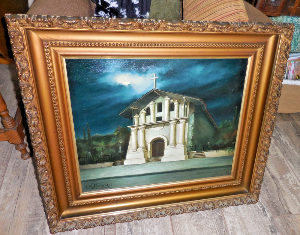 ALEXIS PODCHERNIKOFF – Old Architecture/Landscape Oil painting 1920s?