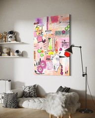 Original Abstract Hand Painted Artwork – Unique, Handmade Paintings 100x70cm