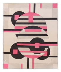 Sandu Darie, 1969 Original drawing Ink collage and graphite, With COA, 14″x12″