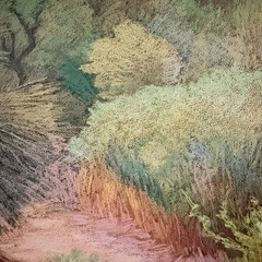 Mary Silverwood High Desert Post Western Gallery Santa Fe Print Poster 26×32”