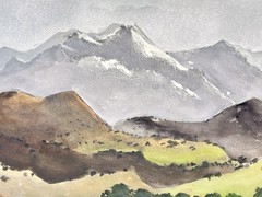Adolf Dehn watercolor painting Afghan Street Afghanistan