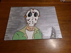 Original Painting Jason Vorhees Horror Mask 80’s Friday 13th Slasher Handmade