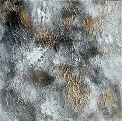 Grey Gold Original painting Abstract wall art Canvas for home and office