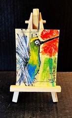FREE SHIPPING MARILYN COKE colorful PAINTING POP ART Original SWARTZMILLER DNA
