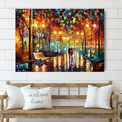 Leonid Afremov RAIN’S RUSTLE IN THE PARK 30″x24″ LIMITED EDITION GICLEE ORIGINAL