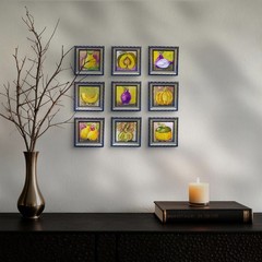 Angel Guardian with Flowers Original Painting Angel Wings Handmade Wall Art 6×4