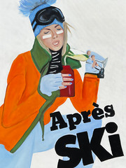 Apres Ski Original 30″ x 40″ by seller Corinne Turner