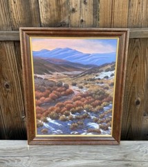 Tim J. Morse Oil Painting Landscape Arizona Utah New Mexico ? Desert Mountain
