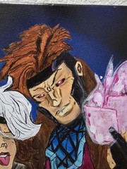 Gambit And Rogue Painting 24×20