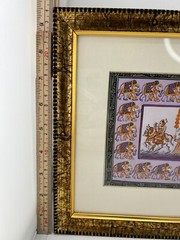 The Bombay Store Traditional Indian Miniature Hand Painting On Silk Framed