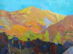 Oil painting At dawn Ukrainian painter Canvas original landscape home decor art