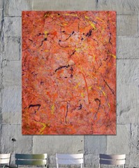 Jackson Pollock style￼ Profession￼al Painting 81” X 62”(6ft 9in)Abstract Modern