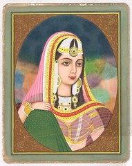 Portrait Painting Of Dilras Banu Begum Wife Of Mughal Emperor Aurangzeb 10″x13″