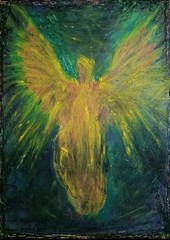 Portrait – Abstract Modern Art – Oil Chalk A4 Paper – Modern Art