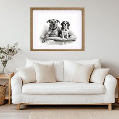 Pet Portrait,8×10 Custom Pet Portrait, Pet Portrait Custom,Watercolor Dog Print,