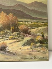 Antique Palm Springs Painting California Desert Finest Large John Anthony Conner