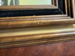 VTG Original Oil Painting Seascape Wave Ocean BEAUTIFUL Detailed Frame MCM