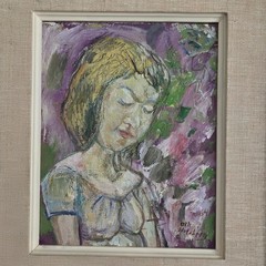 Authentic Olle Nordberg Mid-Century Swedish Modernist Oil Painting Signed Framed