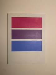 LGBTQ Pride Colors hand painted canvas wall art