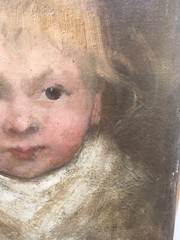 19th Century, Oil On Canvas, Portrait Of A Boy.