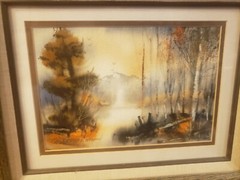 RICHARD EMERSON WILLIAMS „PIKES PEAK IMPRESSION“ WATERCOLOR LISTED ARTIST 8 X 10