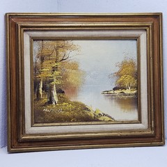 Vintage Phillip Cantrell Painting 8×10 Image 12.5×14 Frame ( Aproximate…