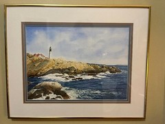 WATERCOLOR PAINTING „PORTLAND HEAD LIGHTHOUSE IN CAPE ELIZABETH, MAINE