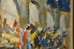 Knut Norman 1896 – 1977 – Oil Painting On Board – Venice Arte Arte
