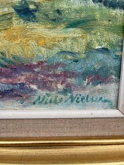 Niels Nielsen 1917-1989 Dunes Landscape Skagen Mid Century Modern Danish Art