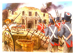 Original Artwork Pen and Ink of The Texas Revolution Battle of the Alamo G2U