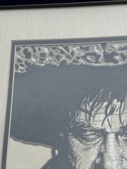 ANTIQUE PAINTING PORTRAIT MEXICAN MAN MEN SIGNED MONTY ORR ILLUSTRATION VINTAGE
