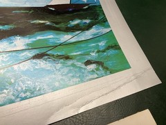Original Signed Rodney Hilton Brown Painting & Print ~ Sailing Boat Race Captain