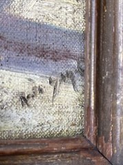 RUTH SEGAL PAINTING AMERICAN NEW YORK STILL LIFE WINDOW VIEW ANTIQUE LISTED OIL