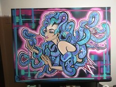 Medusa Hand Painted On Canvas – 30 × 40 Inches – Original 1 Of 1