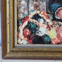 2 sisters after Renoir, oil print, or painted over