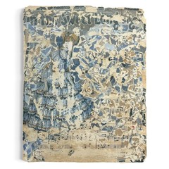 Original Mixed Media Abstract Art Collage 11×14 „In The Sweet Long Ago“