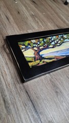 FRAME Only 2.25″ Profile Solid wood Black Finish Frame for Hawkins Art Paintings