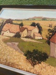 OIL CANVAS LANDSCAPE PAINTING BY AFRICAN FRENCH „GREGOIRE JOHANNES BOONZAIER“