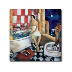 Bano Rojo by Didier Lourenco Gallery-Wrapped Canvas Giclee Art (24 in x 24 in)