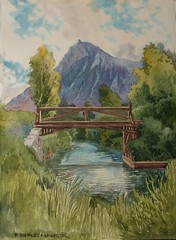 Franz Brenner (1873-1945) Small Bridge.