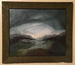ORIGINAL SIGNED OIL PAINTING “NEW DAY” 17 1/2” X 15 1/4” CUSTOM FRAMED