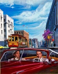 SAN FRANCISCO Bogart BaCall California Street Cable Car Bicycle Herb Caen Vancas